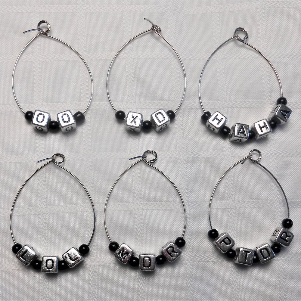 No. 3 - Handmade identifiers for wine glasses or stemmed glasses